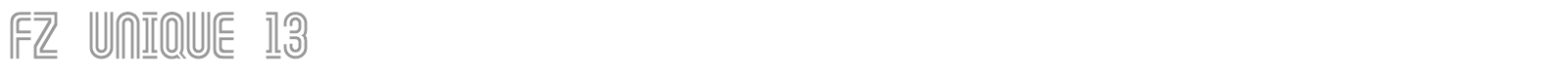 FZ UNIQUE 13 font preview