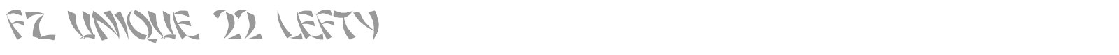 FZ UNIQUE 22 LEFTY font preview