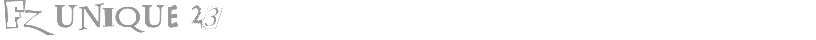 FZ UNIQUE 23 font preview