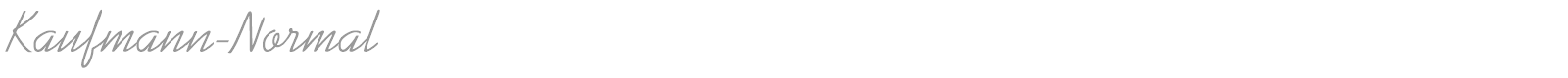 Kaufmann-Normal font preview