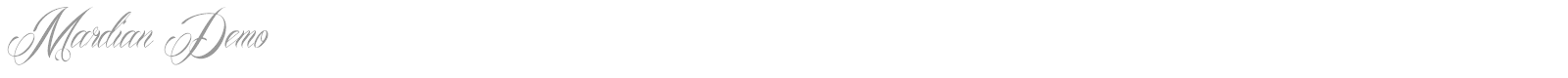 Mardian font preview