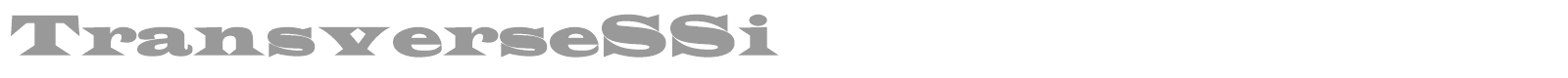 TransverseSSi font preview