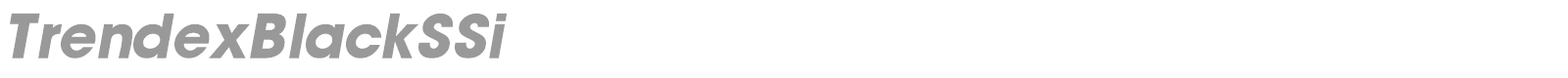 TrendexBlackSSi font preview