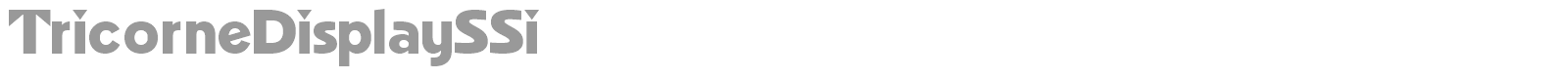 TricorneDisplaySSi font preview