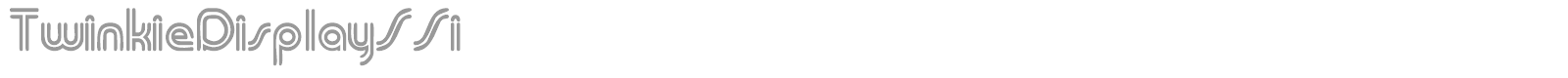 TwinkieDisplaySSi font preview