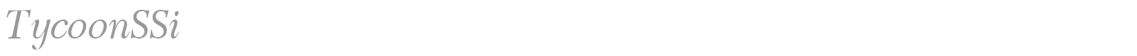 TycoonSSi font preview