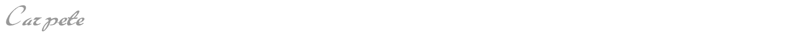Carpete font preview
