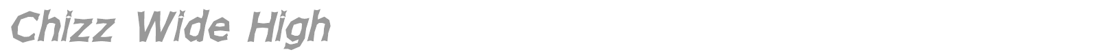 Chizz font preview
