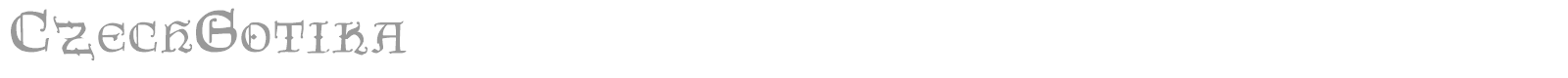 Czech Gotika font preview
