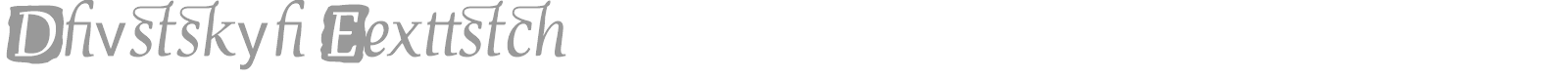 Devroye font preview