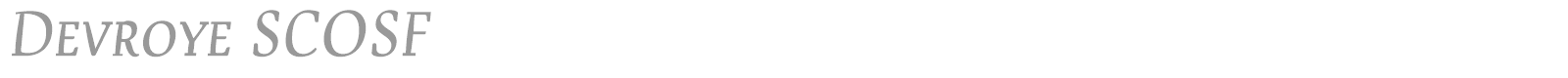 Devroye font preview