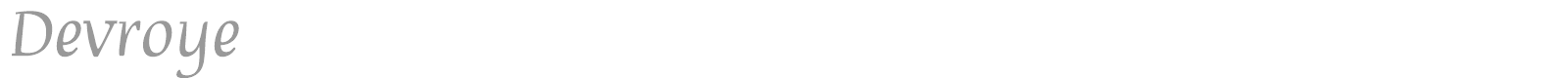 Devroye font preview