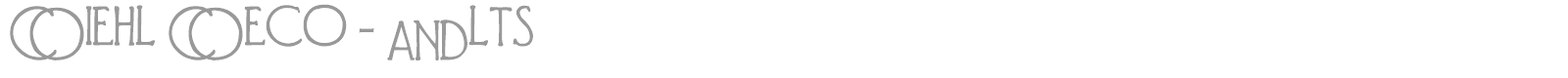 Diehl Deco font preview