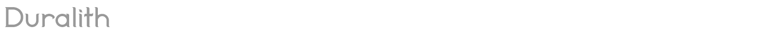 Duralith font preview