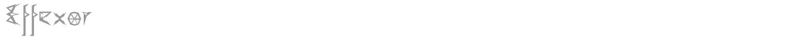Effexor font preview