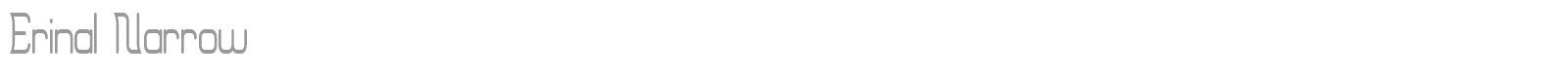 Erinal font preview