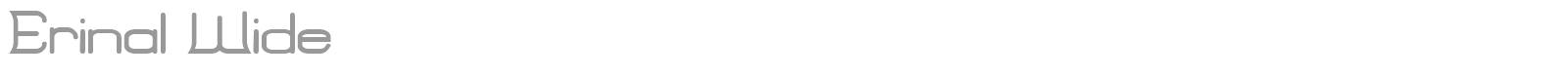 Erinal font preview
