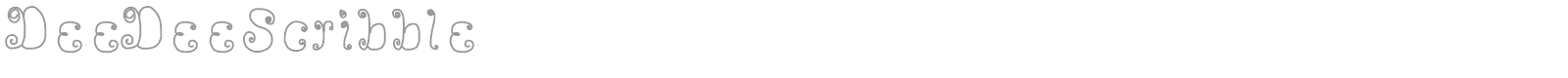 DeeDee Scribble font preview