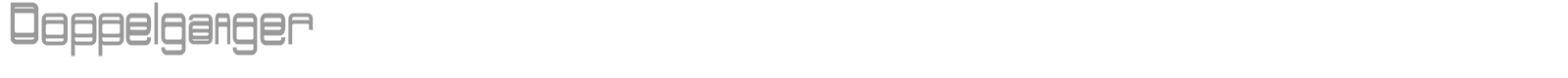 Doppelganger font preview