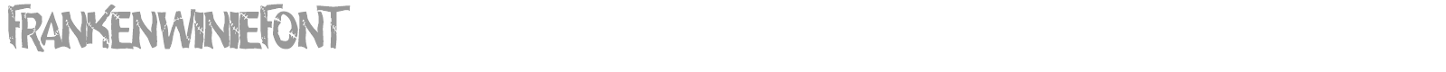 Frankenwinie font preview