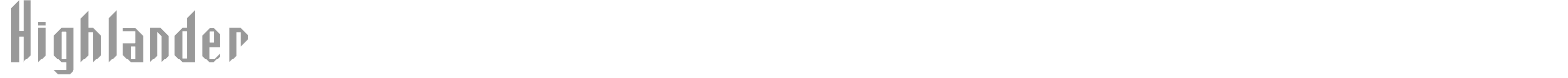 Highlander font preview