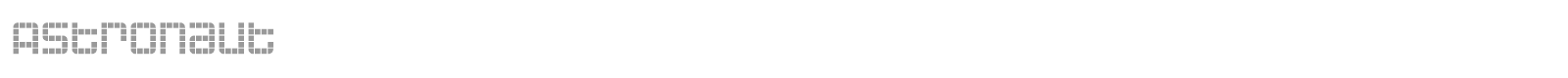 Astronaut font preview