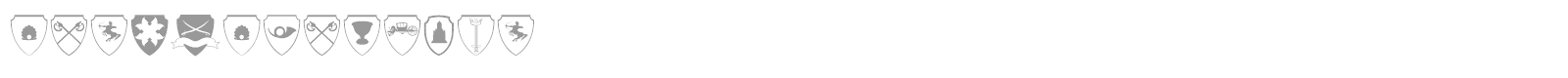Easy Heraldics font preview
