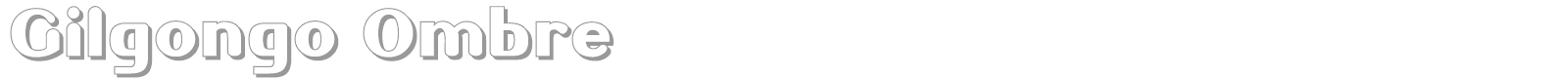 Gilgongo font preview