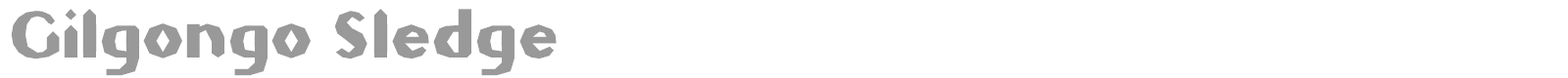 Gilgongo font preview