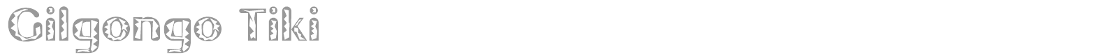 Gilgongo font preview