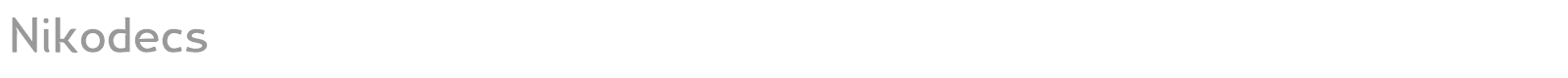 Nikodecs font preview