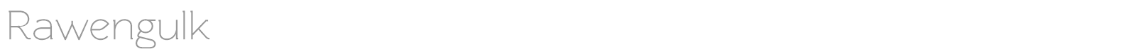 Rawengulk font preview