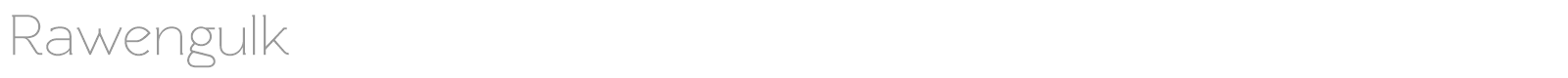 Rawengulk font preview