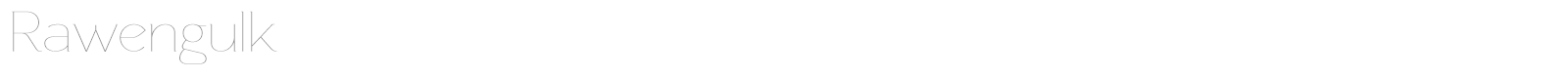 Rawengulk font preview