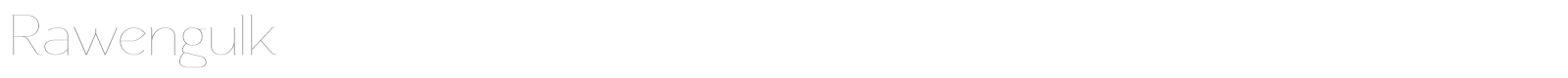 Rawengulk font preview
