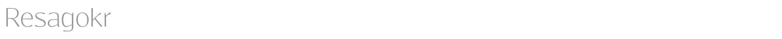 Resagokr font preview