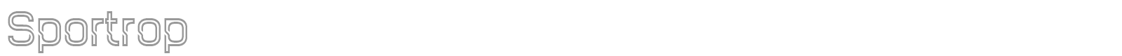 Sportrop font preview