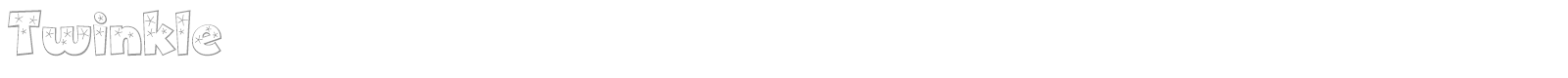 Twinkle font preview