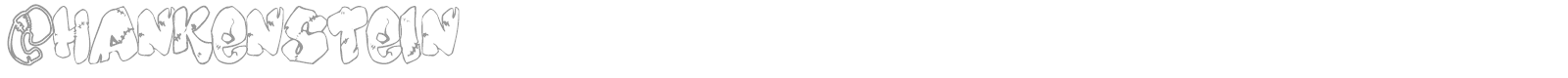 Chankenstein font preview