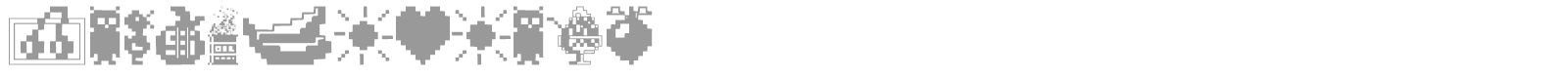 Fontalicious Thingbats font preview