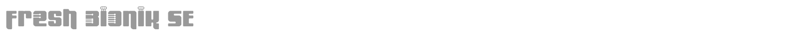 Fresh Bionik font preview