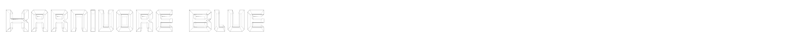 Karnivore font preview