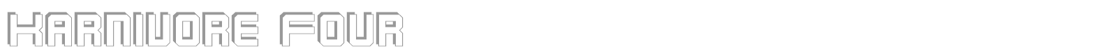 Karnivore font preview