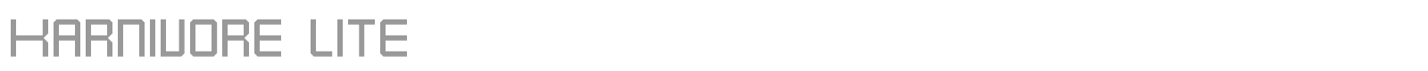 Karnivore font preview