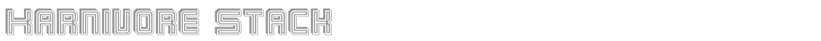Karnivore font preview