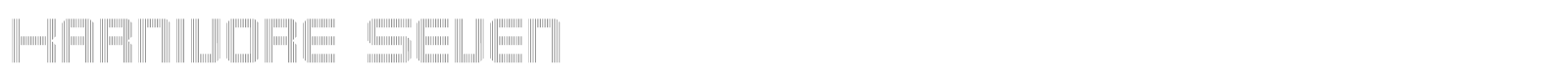 Karnivore font preview