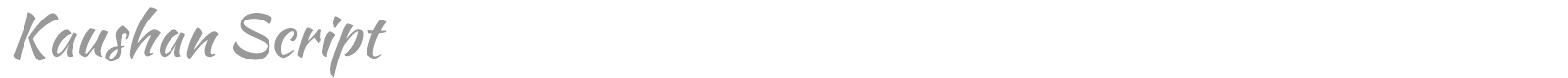 Kaushan Script font preview
