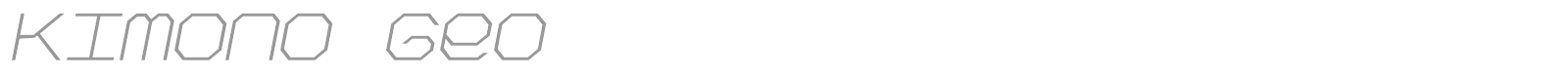 Kimono font preview