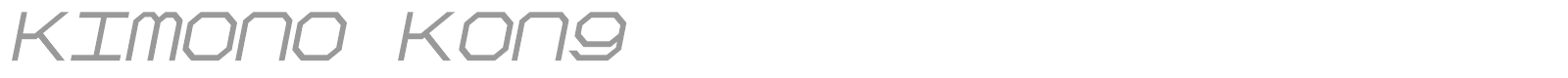 Kimono font preview