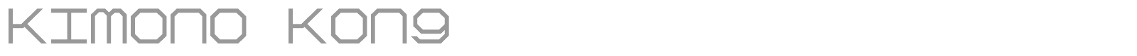 Kimono font preview